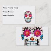 砂糖のスカル-入れ墨の芸術 名刺 (正面/裏面)