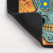 砂糖のスカル-死んだのの日(マリーゴールド) マウスパッド (コーナー)