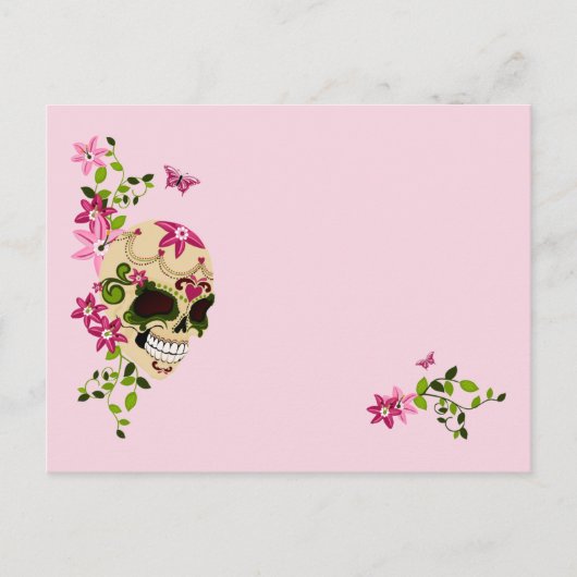 砂糖のスカル[Diaa de Muertos] ポストカード (正面)