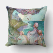 砂糖のスモモの木の子供のアンアンダーソンのファインアート クッション (正面)