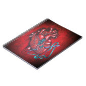 砂糖のハートのノート ノートブック (左側)