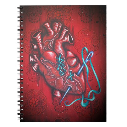 砂糖のハートのノート ノートブック (正面)