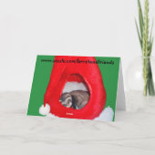 砂糖のプラムフェレットのクリスマスカード シーズンカード (裏面)