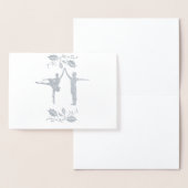 砂糖のプラム妖精および王子Christmas 箔カード (ディスプレー)