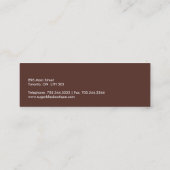 砂糖のポップは付きます感謝していしています スキニー名刺 (裏面)