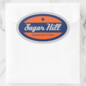 砂糖の丘 楕円形シール (バッグ)