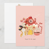 砂糖の優しさジンジャーブレッドハウス サンキューカード (正面/裏面)