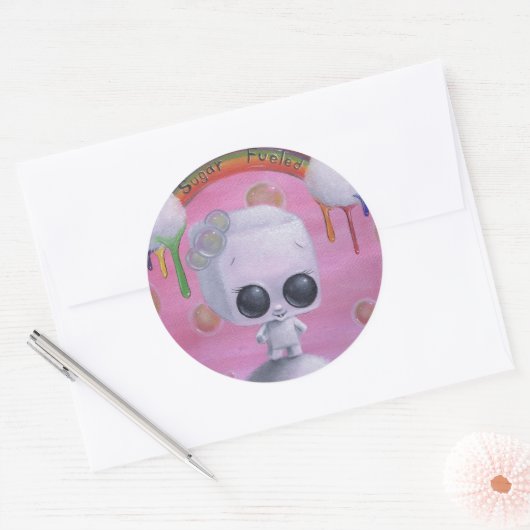 砂糖の油を塗ったシール ラウンドシール (封筒)