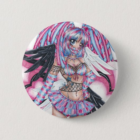 砂糖の砂糖Pin 缶バッジ (正面)