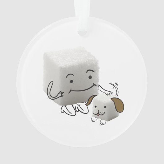 砂糖の立方体のクリスマスのオーナメント オーナメント (裏面)