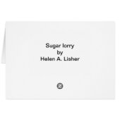 砂糖の貨物自動車 (裏面横)