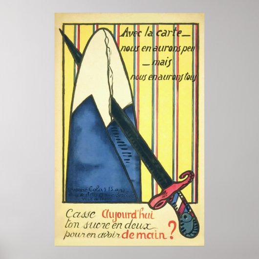 砂糖の配給～フランスのヴィンテージ大戦1. ポスター (正面)