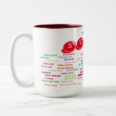 砂糖の60の名前 ツートーンマグカップ (左)