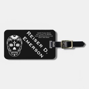 砂糖のskullzの荷物のラベル ラゲッジタグ
