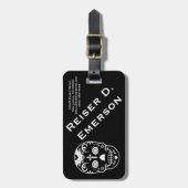 砂糖のskullzの荷物のラベル ラゲッジタグ (正面縦)