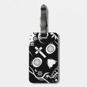 砂糖のskullzの荷物のラベル ラゲッジタグ (裏面縦)