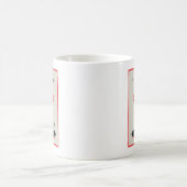 砂糖はコーヒーとクリームが好きだ コーヒーマグカップ (中央)