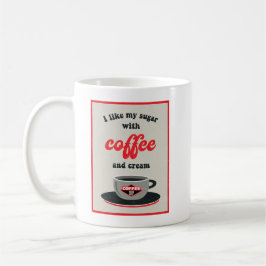 砂糖はコーヒーとクリームが好きだ コーヒーマグカップ