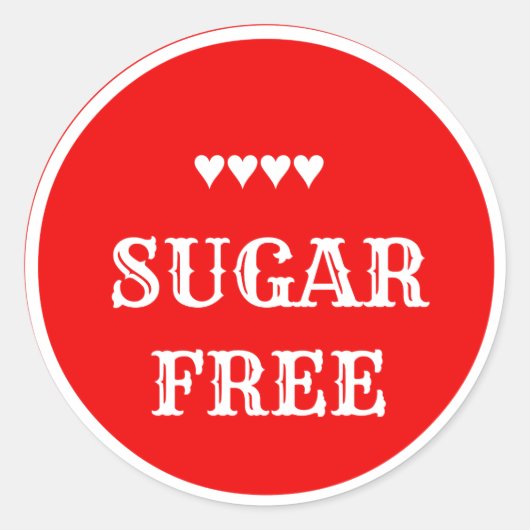 砂糖はステッカーを解放します ラウンドシール (正面)