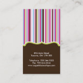 砂糖は名刺をぽんと鳴らします 名刺 (裏面)