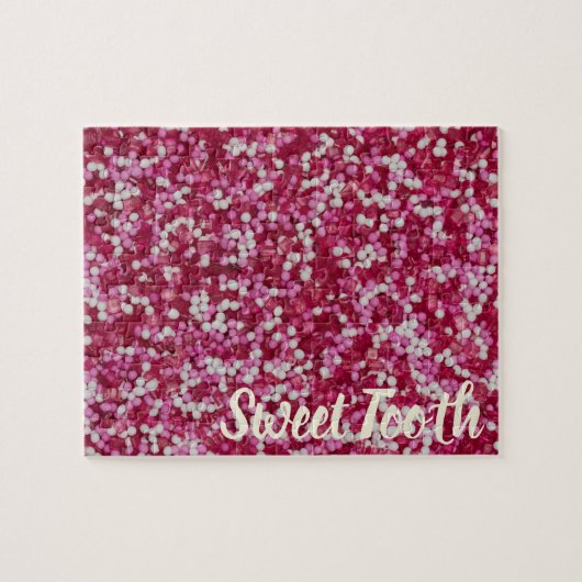 砂糖ふりかけるカラフルベーキング結晶ギフト ジグソーパズル (横)