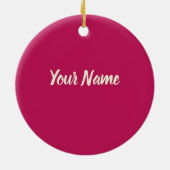 砂糖ふりかけるカラフルベーキング結晶ギフト セラミックオーナメント (裏面)