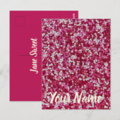 砂糖ふりかけるカラフルベーキング結晶ギフト ポストカード (正面/裏面)