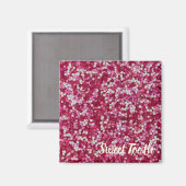 砂糖ふりかけるカラフルベーキング結晶ギフト マグネット (正面/裏面)