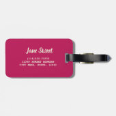 砂糖ふりかけるカラフルベーキング結晶ギフト ラゲッジタグ (裏面横)