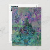 砂糖をまぶしたクリスマスフルーツ シーズンポストカード (正面/裏面)