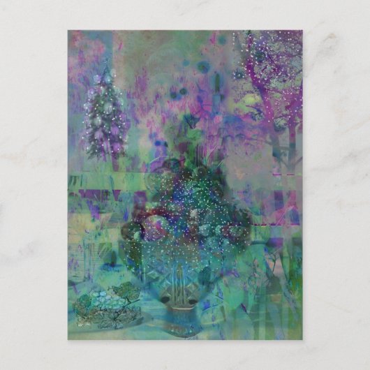 砂糖をまぶしたクリスマスフルーツ シーズンポストカード (正面)