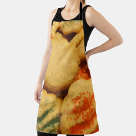 砂糖をまぶすクリスマスクッキー エプロン