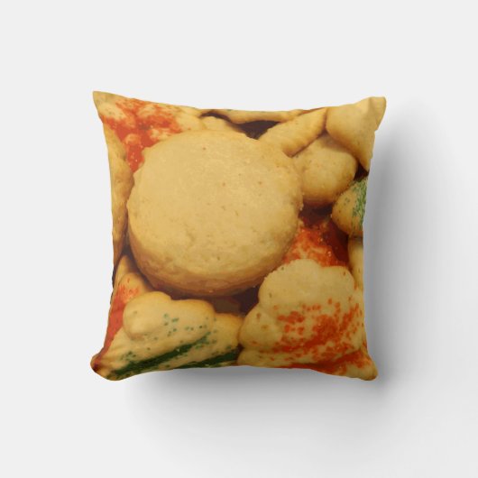 砂糖をまぶすクリスマスクッキー クッション (正面)