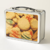 砂糖をまぶすクリスマスクッキー メタルランチボックス (裏面)