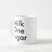 砂糖を一粒ずつ搾る | Office Tea and Coffee lover mug コーヒーマグカップ (正面左)