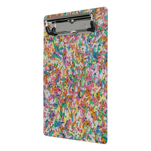 砂糖を振りかけるカラフルの背景ギフト ミニクリップボード (アングル2)