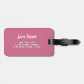 砂糖を振りかけるカラフルの背景ギフト ラゲッジタグ (裏面横)