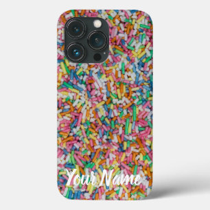 砂糖を振りかけるカラフルの背景ギフト iPhone 13 PROケース