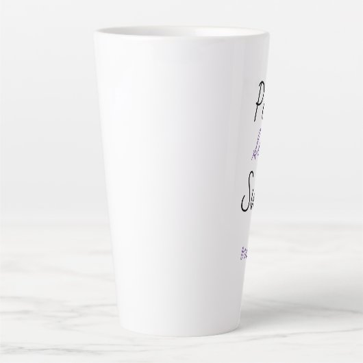 砂糖を注ぐ カフェラテマグ (正面)