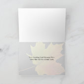 砂糖インスパイア楓の葉 カード (内部)