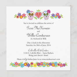 砂糖カスタムスカルと花 – 紫Bkgnd