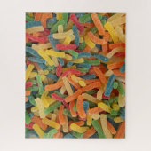 砂糖カラフルコーティングされたチーフスイーツの背景 ジグソーパズル (縦)