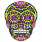 砂糖カラフルスカルの日 シール (正面)