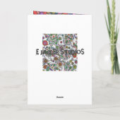 砂糖カラフルスカルアーパーソナライズされたト シーズンカード (裏面)