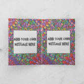 砂糖カラフルスカルアーパーソナライズされたト シーズンカード (内部)