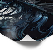 砂糖カラフルスカルno 1b光沢ポスター ポスター (コーナー)