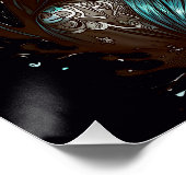 砂糖カラフルスカルno 2光沢ポスター ポスター (コーナー)