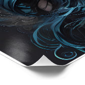 砂糖カラフルスカルno 8光沢ポスター ポスター (コーナー)