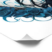 砂糖カラフルスカルno 9光沢ポスター ポスター (コーナー)