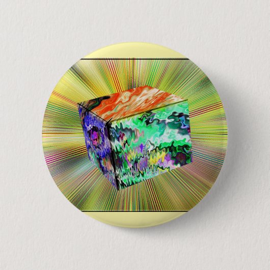 砂糖キューブ 缶バッジ (正面)